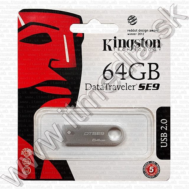 Image of Kingston USB pendrive 64GB *DT SE9* *Metal* !info (IT8716)